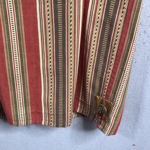 Vintage Handmade Vest One Size Western Art to Wear Mexican Boho Artsy Cross - Picture 15 of 16